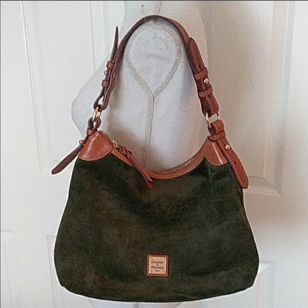 💚Suede Dooney and Bourke green hobo 💚